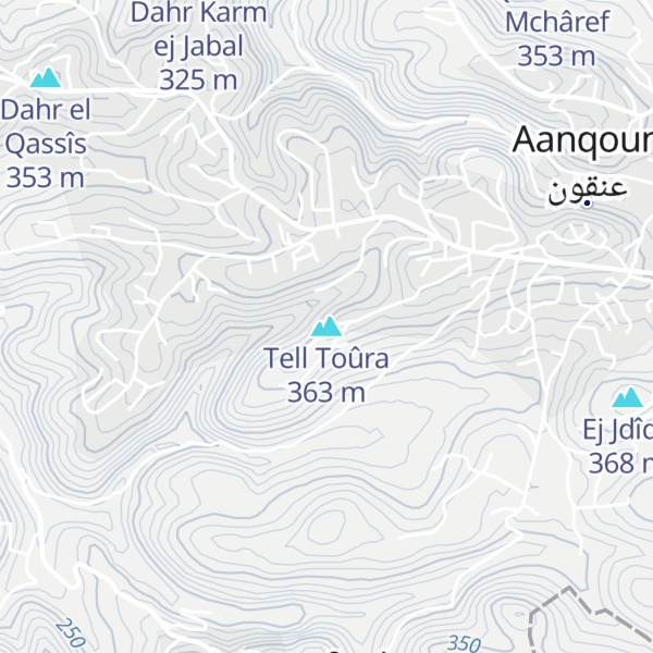 Map of Tell Toûra