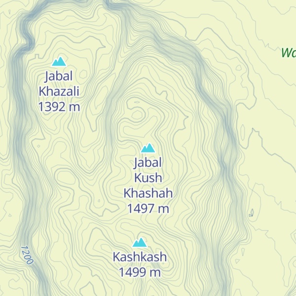 Map of Jabal Kush Khashah