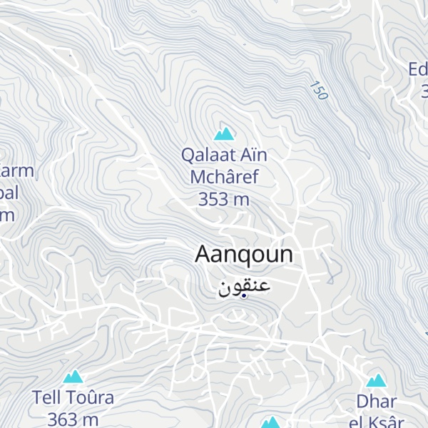 Map of Dhoûr Abou el Housseïn