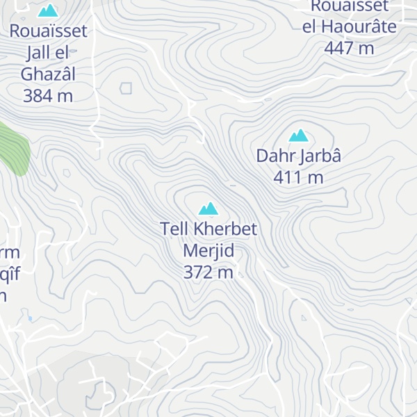 Map of Tell Kherbet Merjid