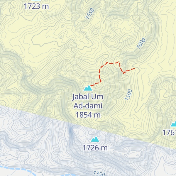 Map of Jabal Um Ad-dami