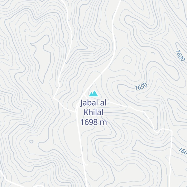 Map of Jabal al Khilāl