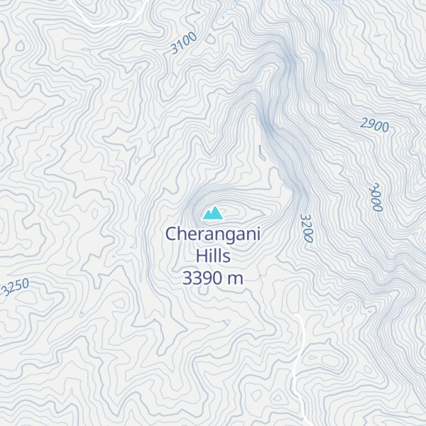 Map of Cherangani Hills