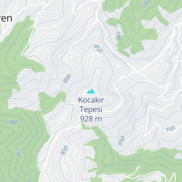 Map of Kocakır Tepesi