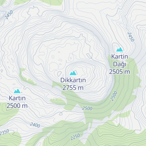 Map of Dikkartın