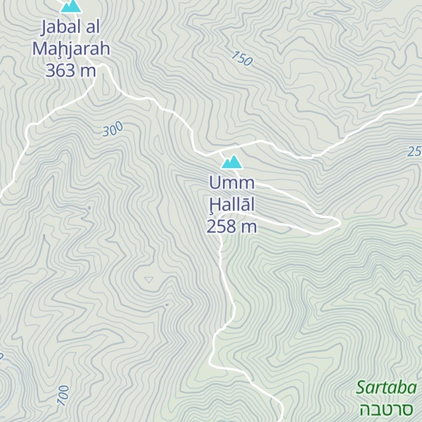 Map of Jabal al Qurayn