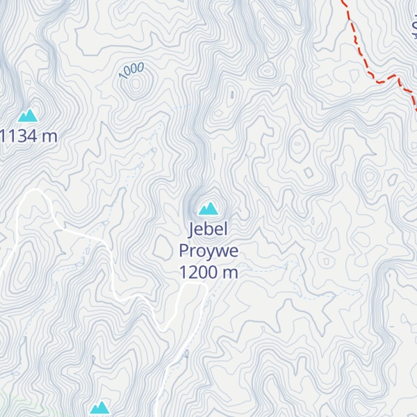 Map of Jebel Proywe