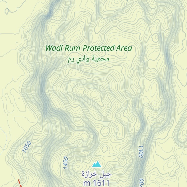Map of Jebel Um Ishrin