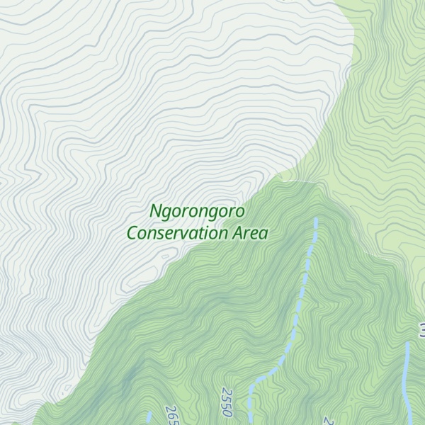 Map of Mount Oldeani