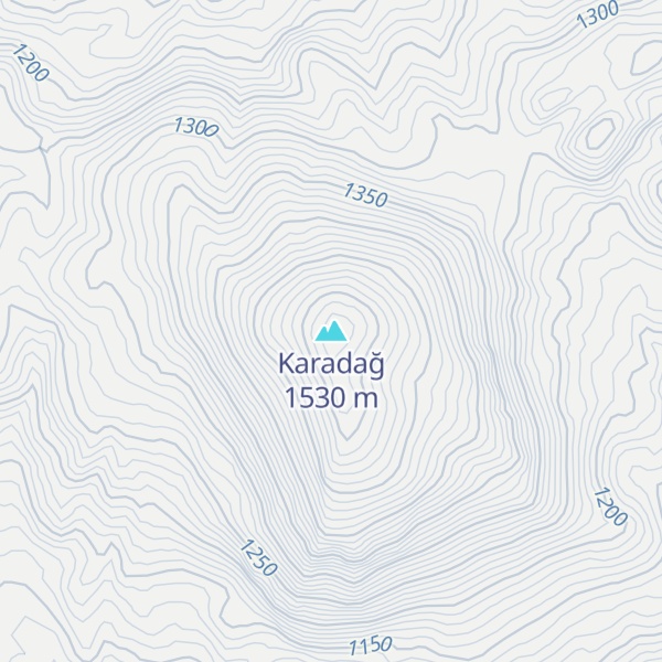 Map of Karadağ