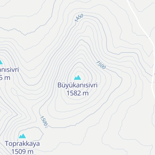 Map of Büyükanısivri