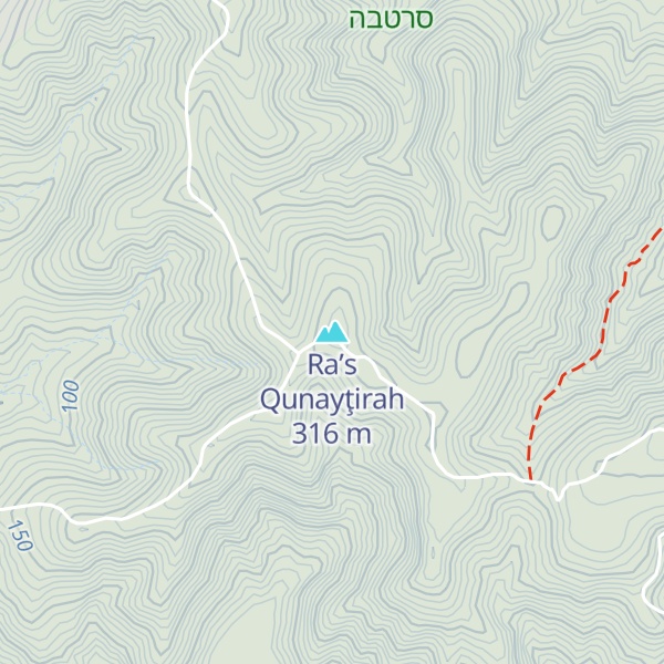 Map of Ra’s Qunayţirah