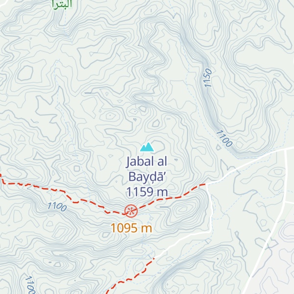 Map of Jabal al Bayḑā’
