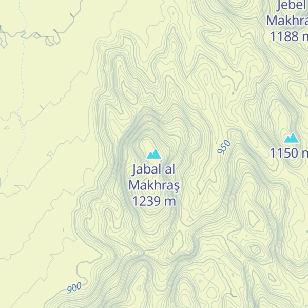 Map of Jabal al Makhraş