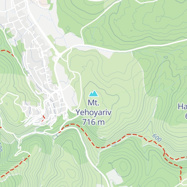 Map of Mt. Yehoyariv