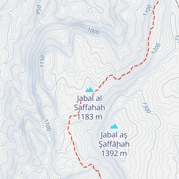 Map of Jabal al Saffahah