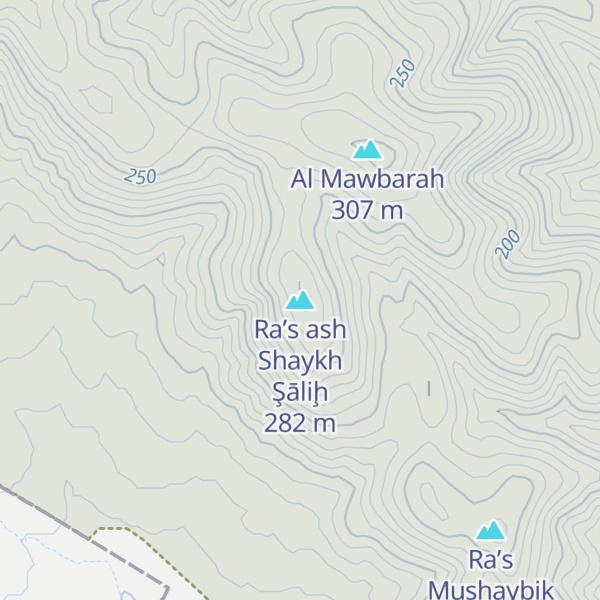 Map of Ra’s ash Shaykh Şāliḩ