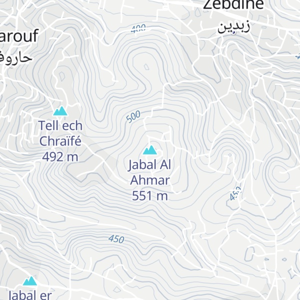 Map of Jabal Al Ahmar