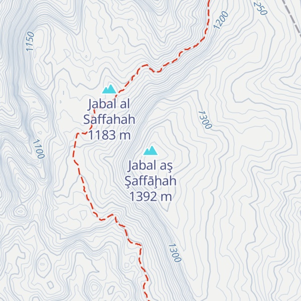 Map of Jabal aş Şaffāḩah