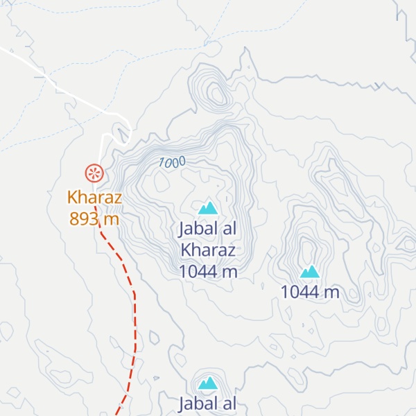 Map of Jabal al Kharaz