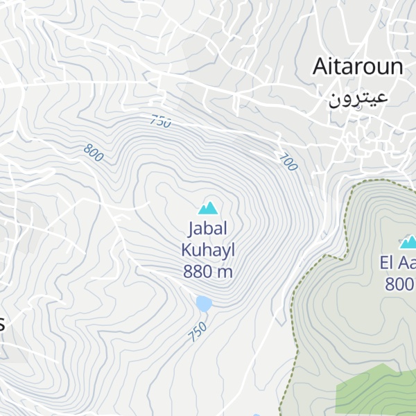 Map of Jabal Kuhayl