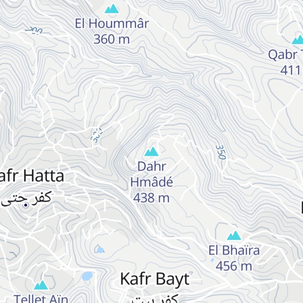 Map of Dahr Hmâdé