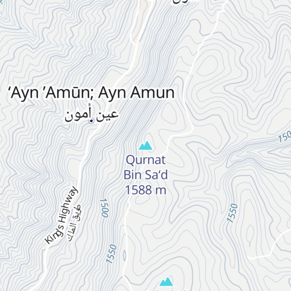 Map of Qurnat Bin Sa‘d