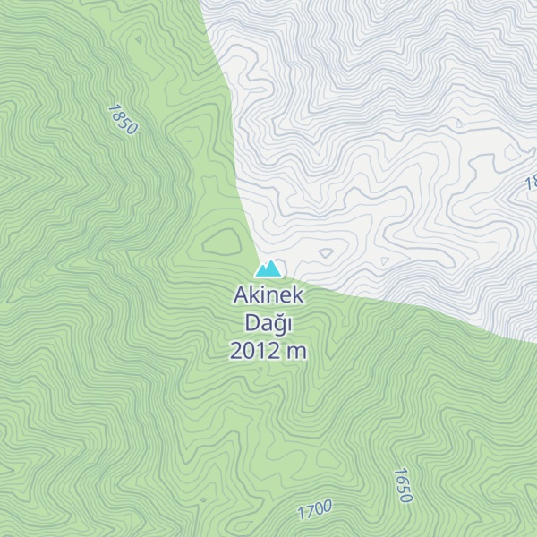 Map of Akinek Dağı