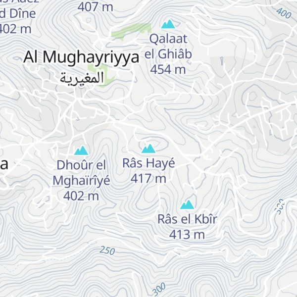Map of Râs Hayé