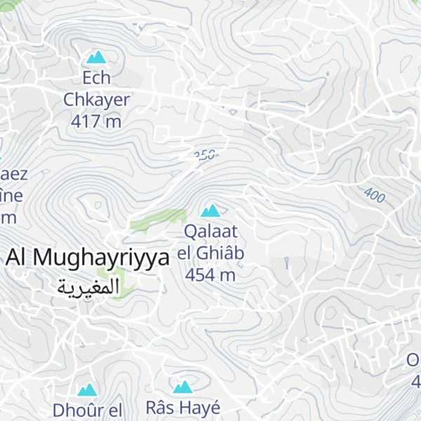 Map of Qalaat el Ghiâb