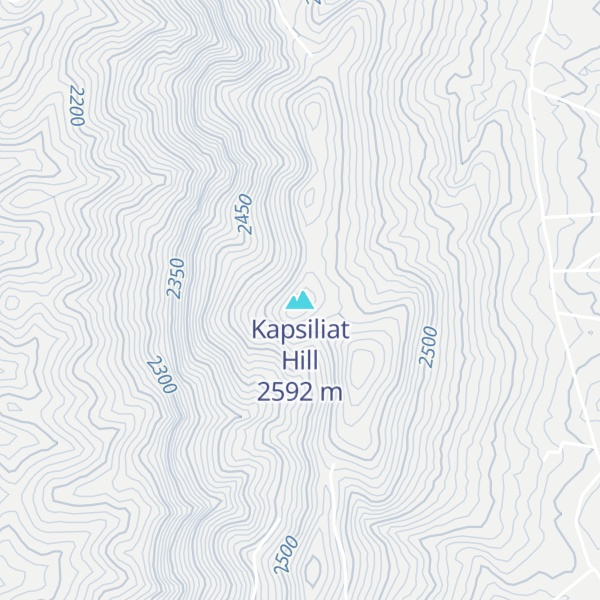 Map of Kapsiliat Hill