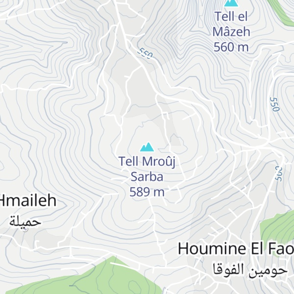Map of Tell Mroûj Sarba
