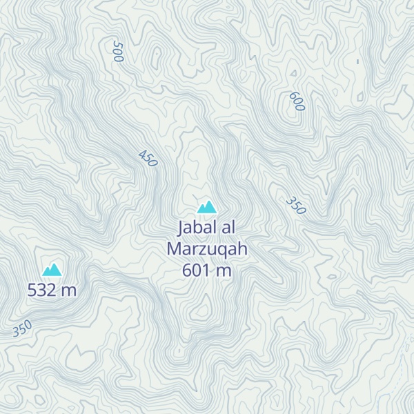 Map of Jabal al Marzuqah