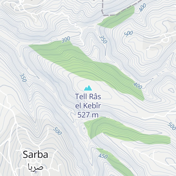 Map of Tell Râs el Kebîr