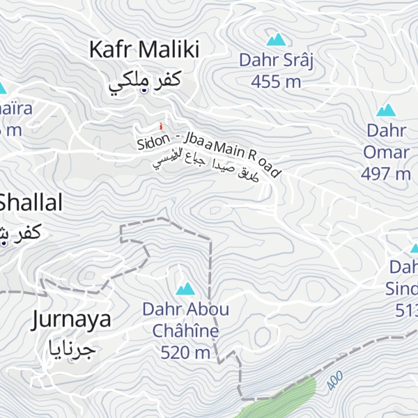 Map of Dahr el Qssas