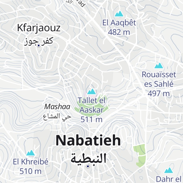 Map of Tallet el Aaskar