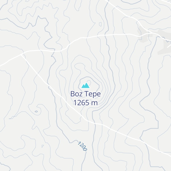 Map of Boz Tepe