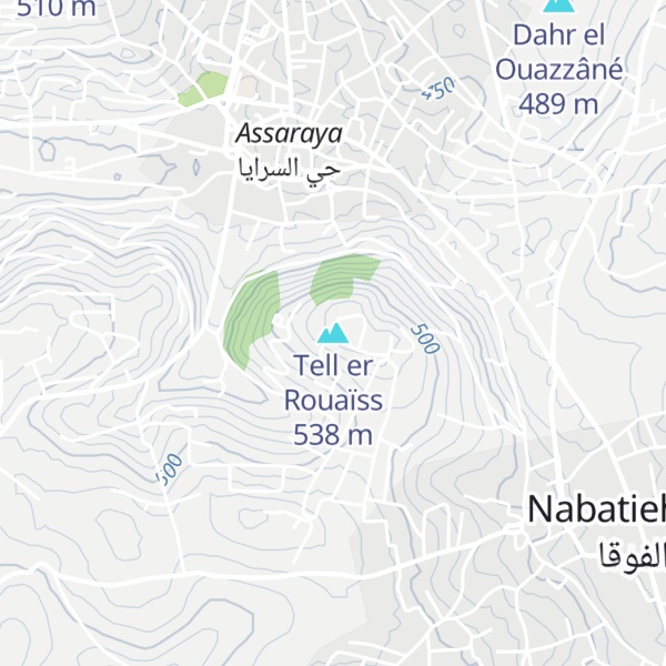 Map of Tell er Rouaïss