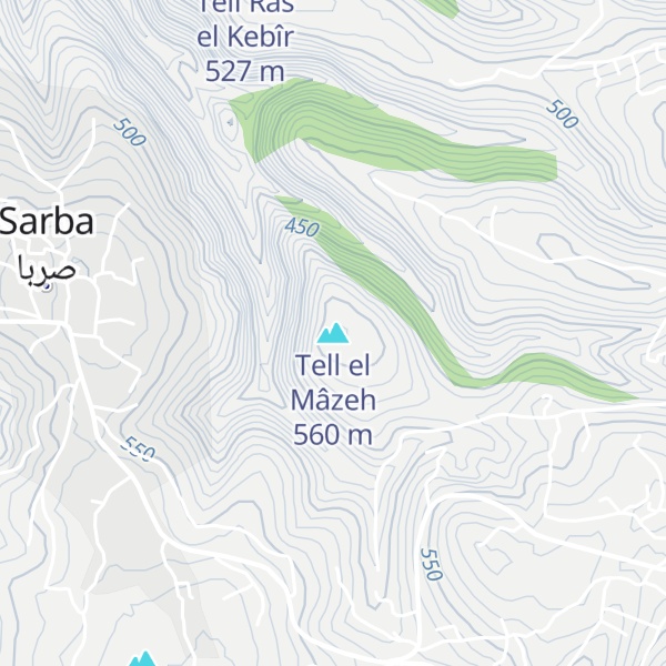 Map of Tell el Mâzeh