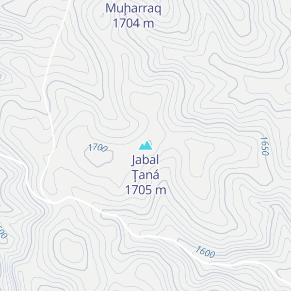 Map of Jabal Ţaná