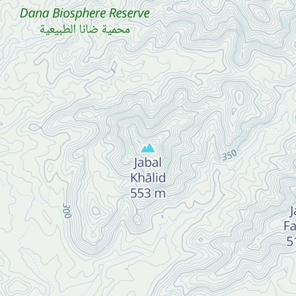 Map of Jabal Khālid