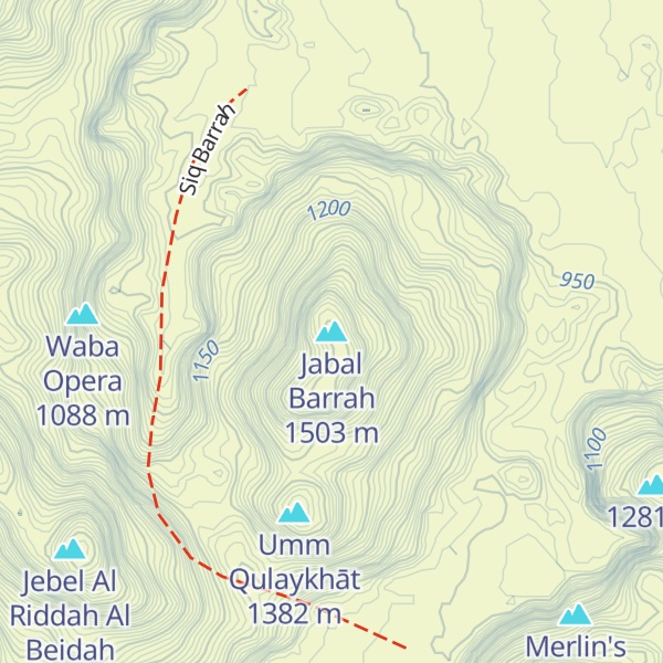 Map of Jabal Barrah