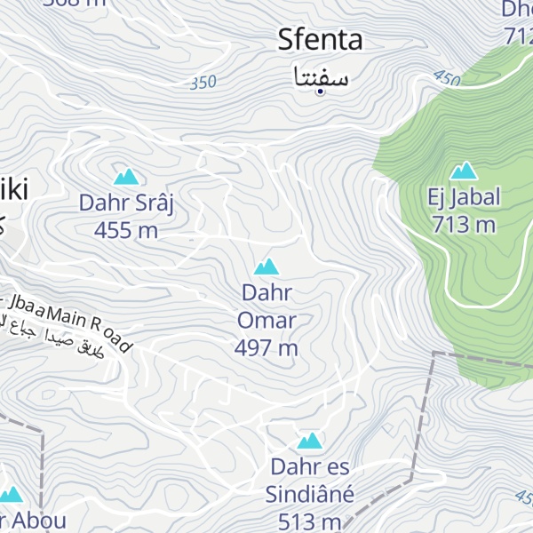 Map of Dahr Omar