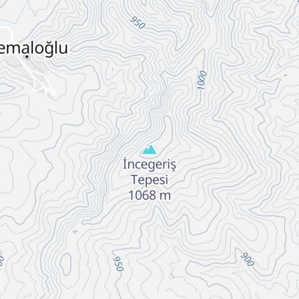 Map of İncegeriş Tepesi