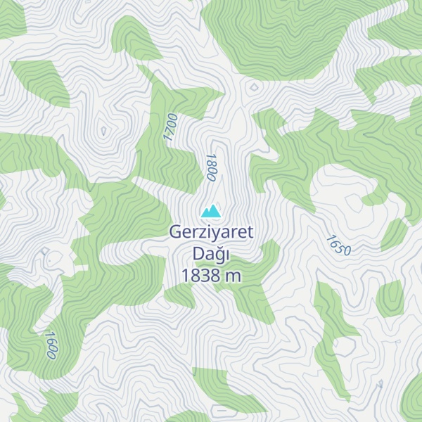 Map of Gerziyaret Dağı