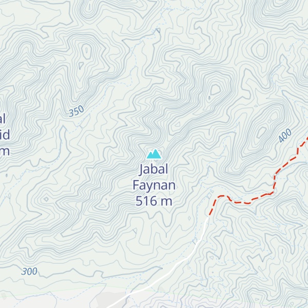 Map of Jabal Faynan