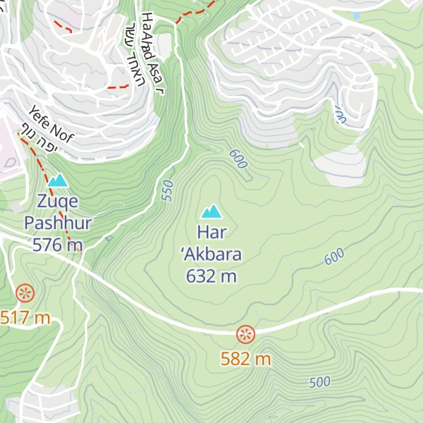 Map of Har ‘Akbara