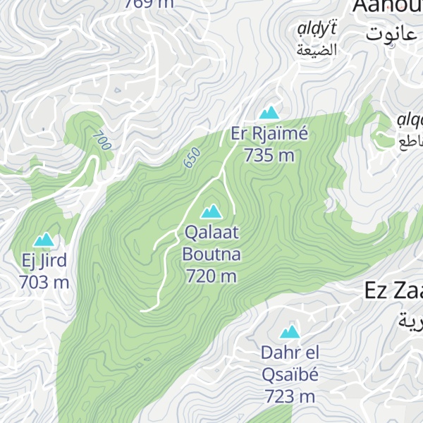 Map of Qalaat Boutna