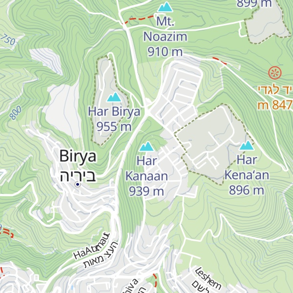 Map of Har Kanaan