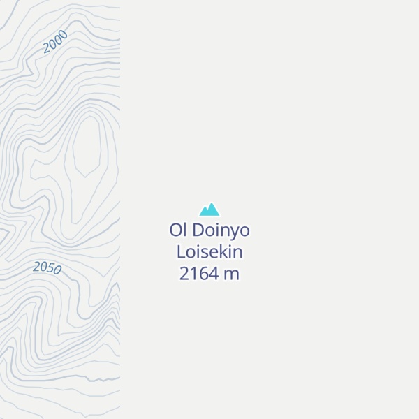 Map of Ol Doinyo Loisekin